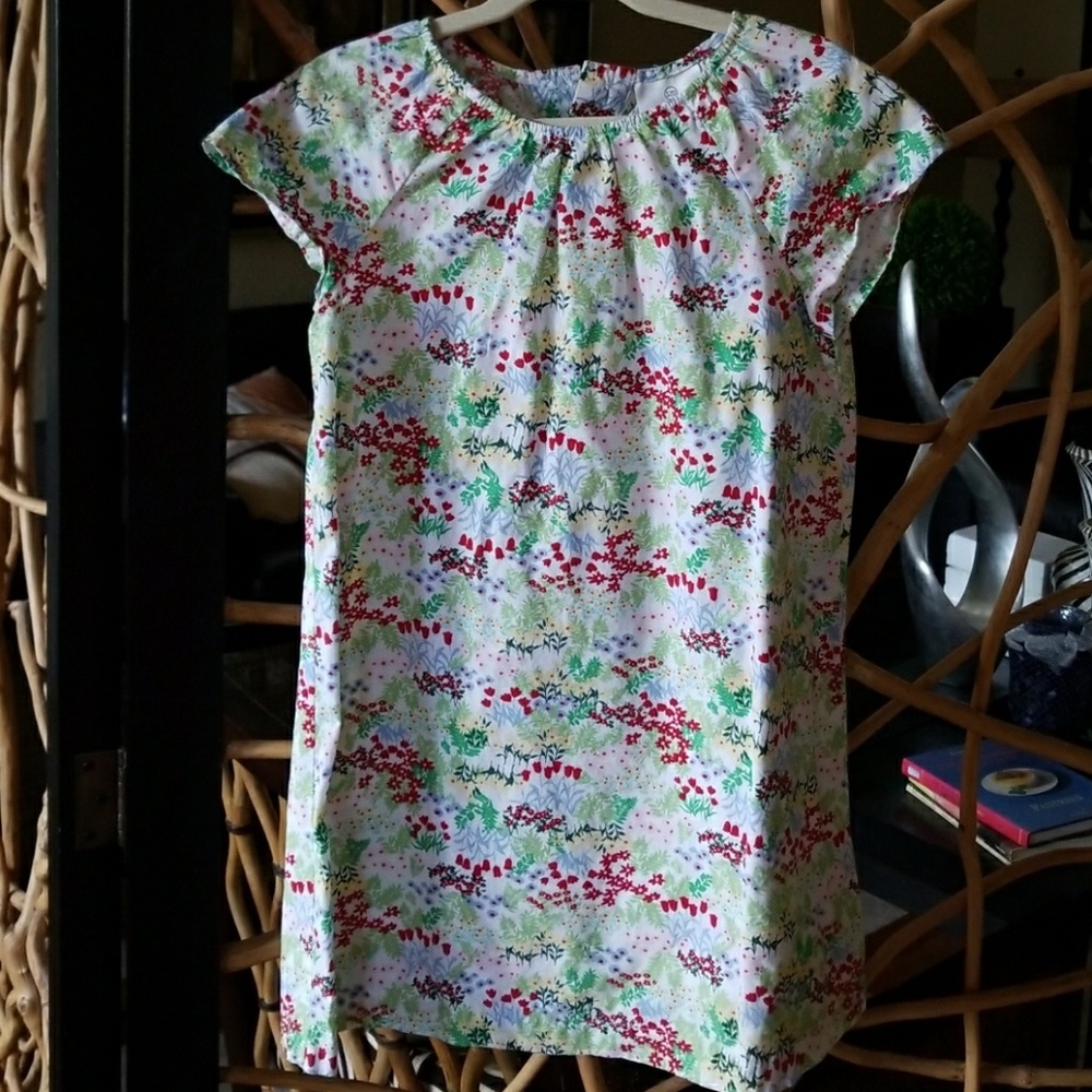 EUC Girl's Hanna Andersson Floral Dress sz 6-7
